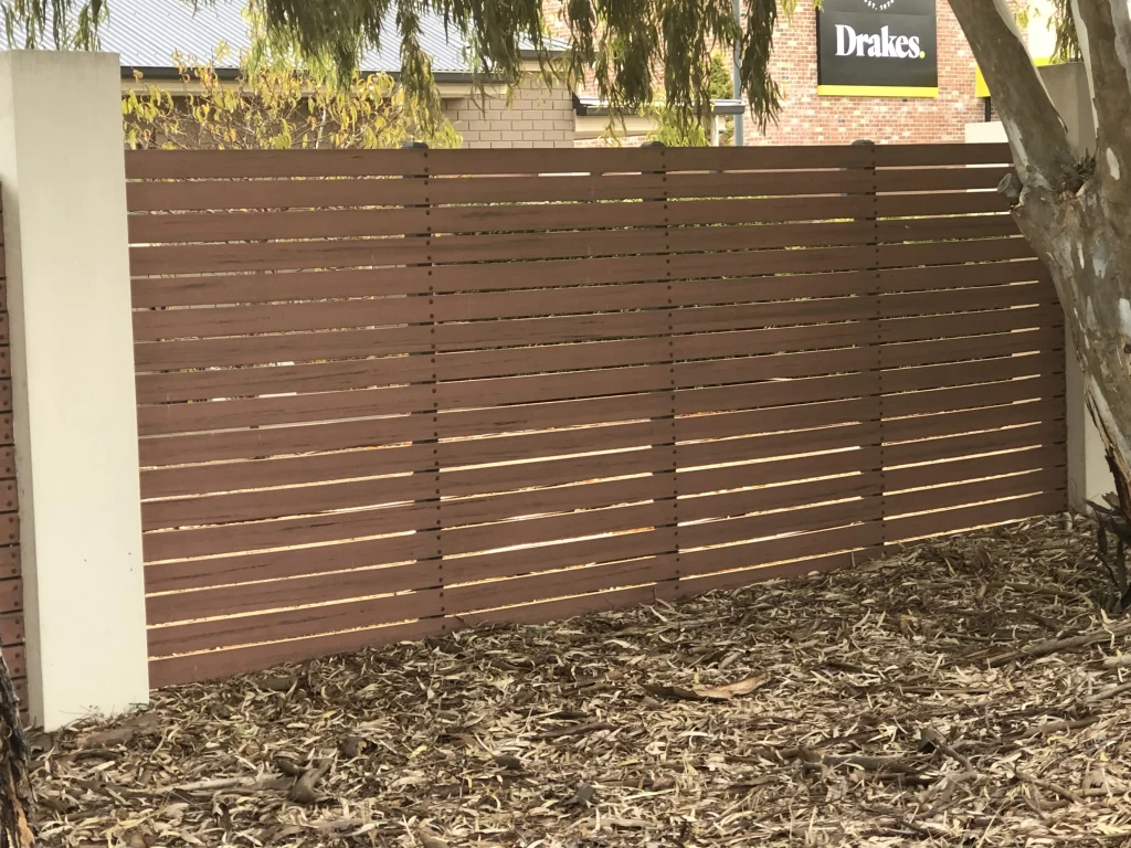 Timber slat fencing Adelaide