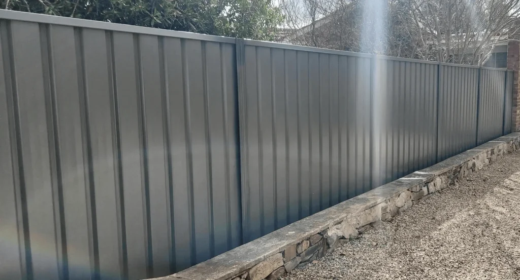 Colorbond good neighbour fence in Mawson lakes