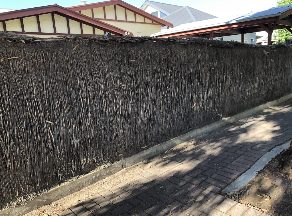 Old brush fence to be removed adelaide